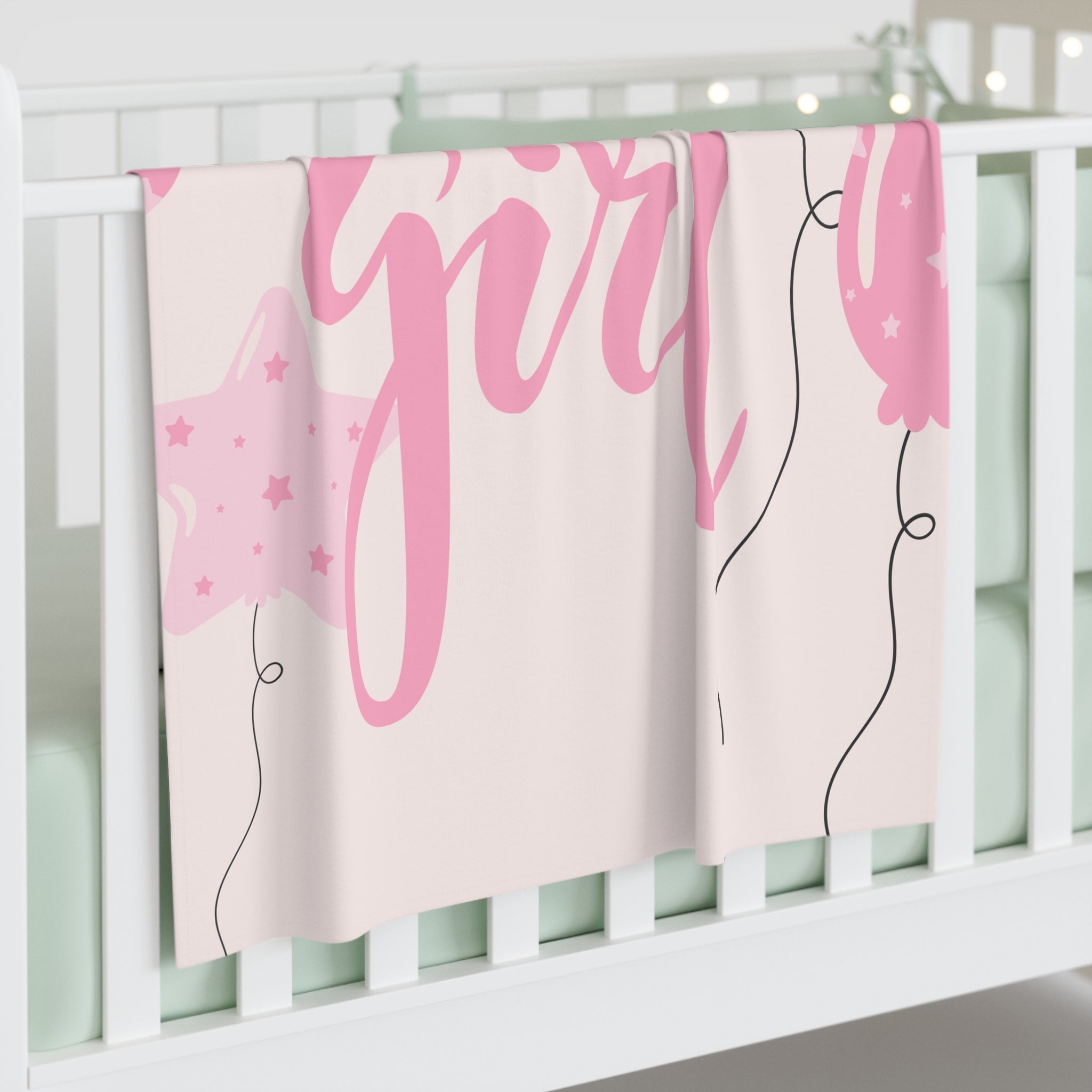 "It's a Girl" Baby Swaddle Blanket