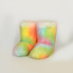 Thermal Fuzzy Platform Boots