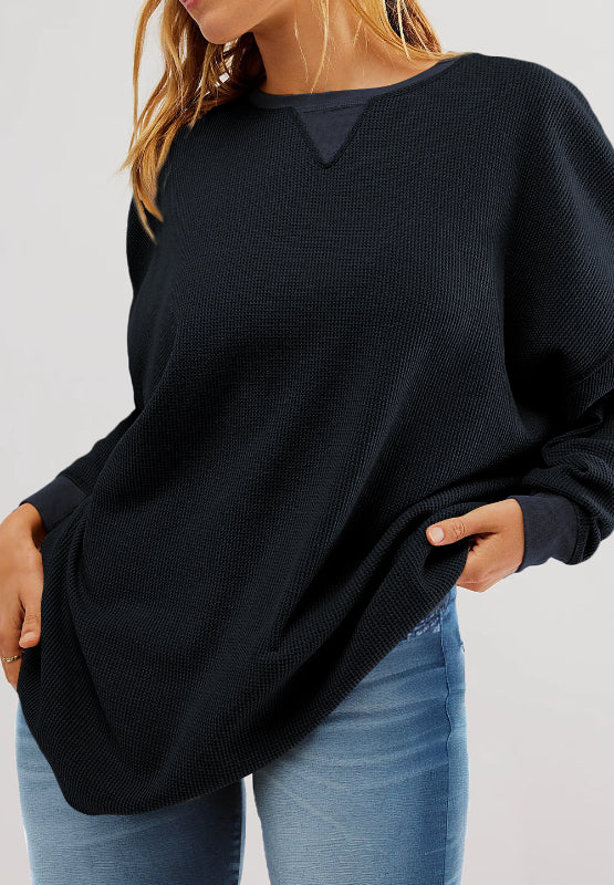 Round Neck Long Sleeve Sweatshirt