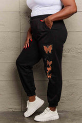 Simply Love Full Size Butterfly Graphic Sweatpants