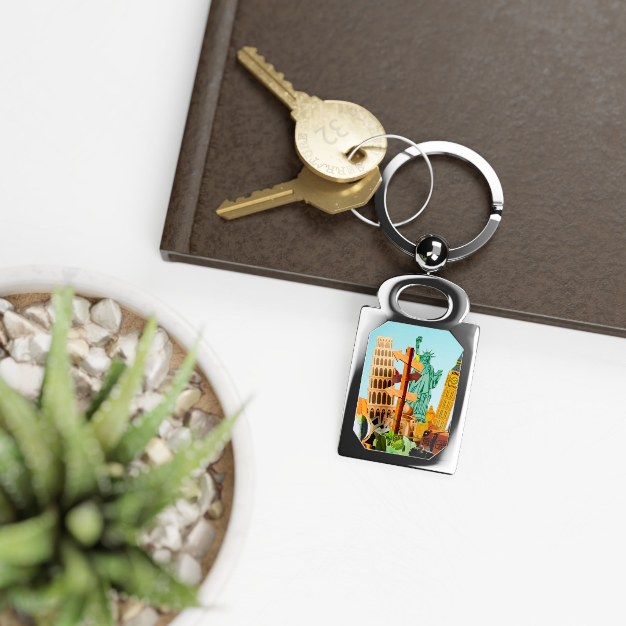 Rectangle Photo Keyring