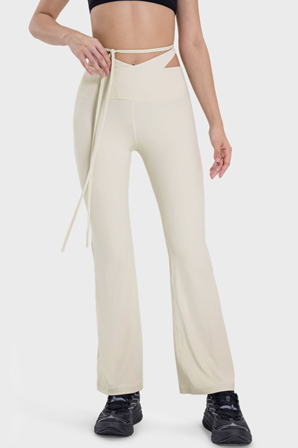 Millennia Tied Mid-Rise Waist Active Pants