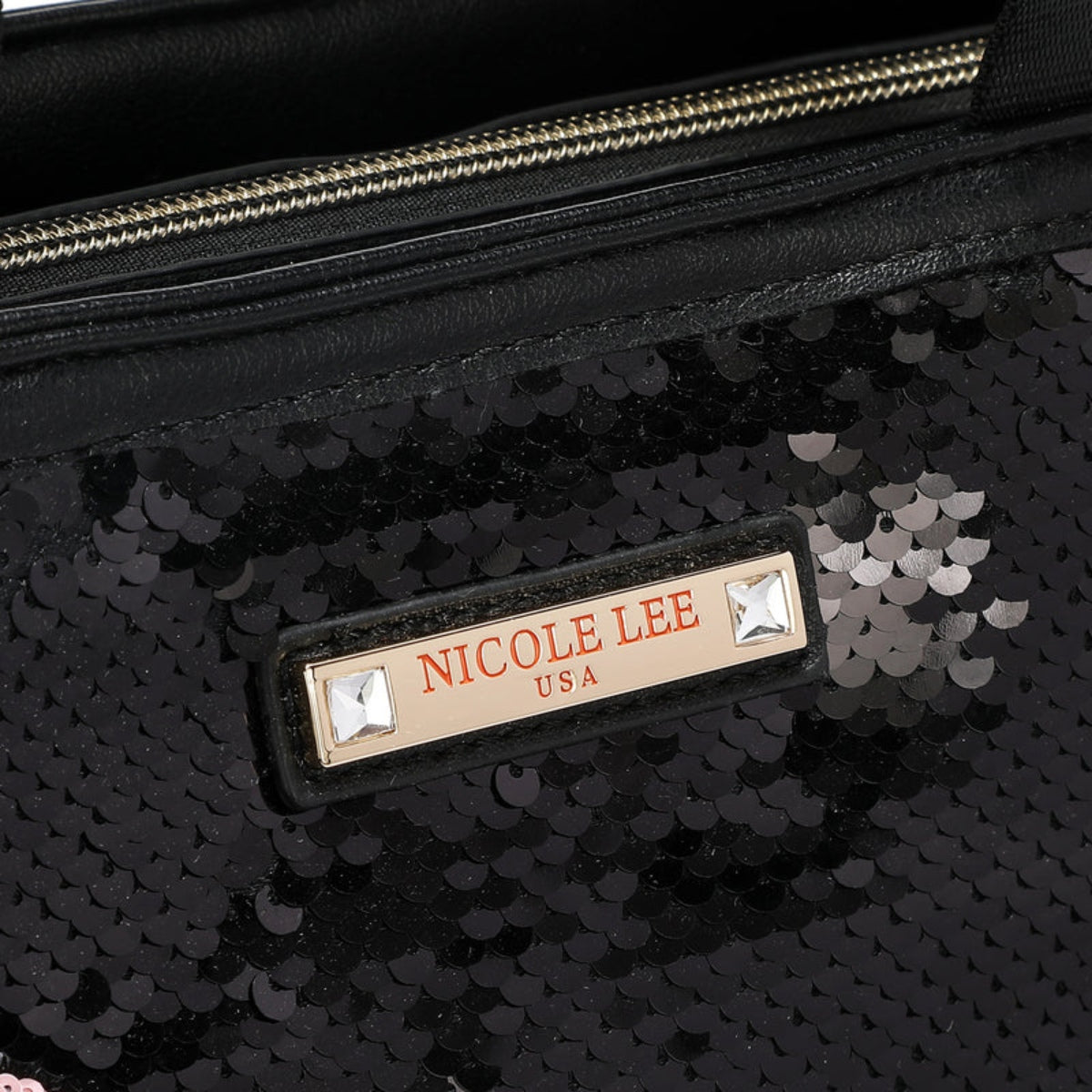 Nicole Lee USA Sequin Patch Tote