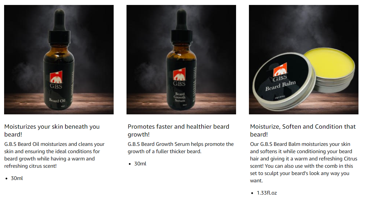 GBS Beard Growth Kit