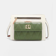 Nicole Lee USA Color Block Crossbody Bag